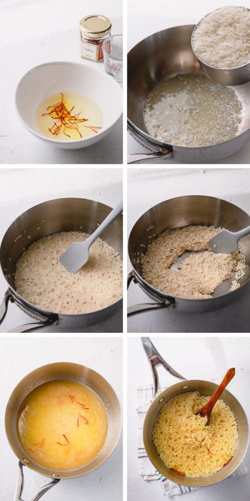 Step by Step Saffron Rice