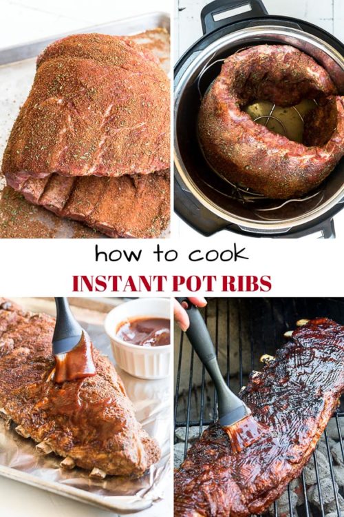 Step by step photo directions on how to cook Instant Pot ribs. #instantpotribs