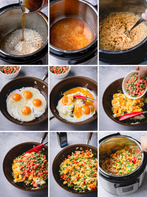 Let's make amazing Instant Pot fried rice comes together in less than 25 minutes! And no leftover rice is required. Learn my tips from my recipe testing! #InstantPotfriedrice #friedrice #instantpotrecipe