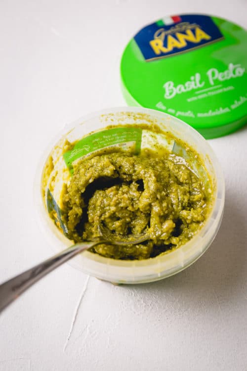 Flavorful pesto adds ton of bright herby flavor to any meat. #pesto
