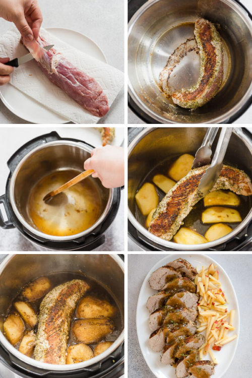 Step by Step to make Instant Pot Pork Tenderloin