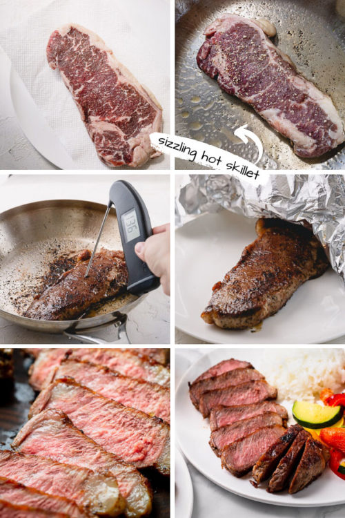 How to cook a perfect steak on stovetop - 5 tips to ensure a perfect result every time! The easiest and quickest way to cook a steak. #perfectsteak #steak #newyorkstrip