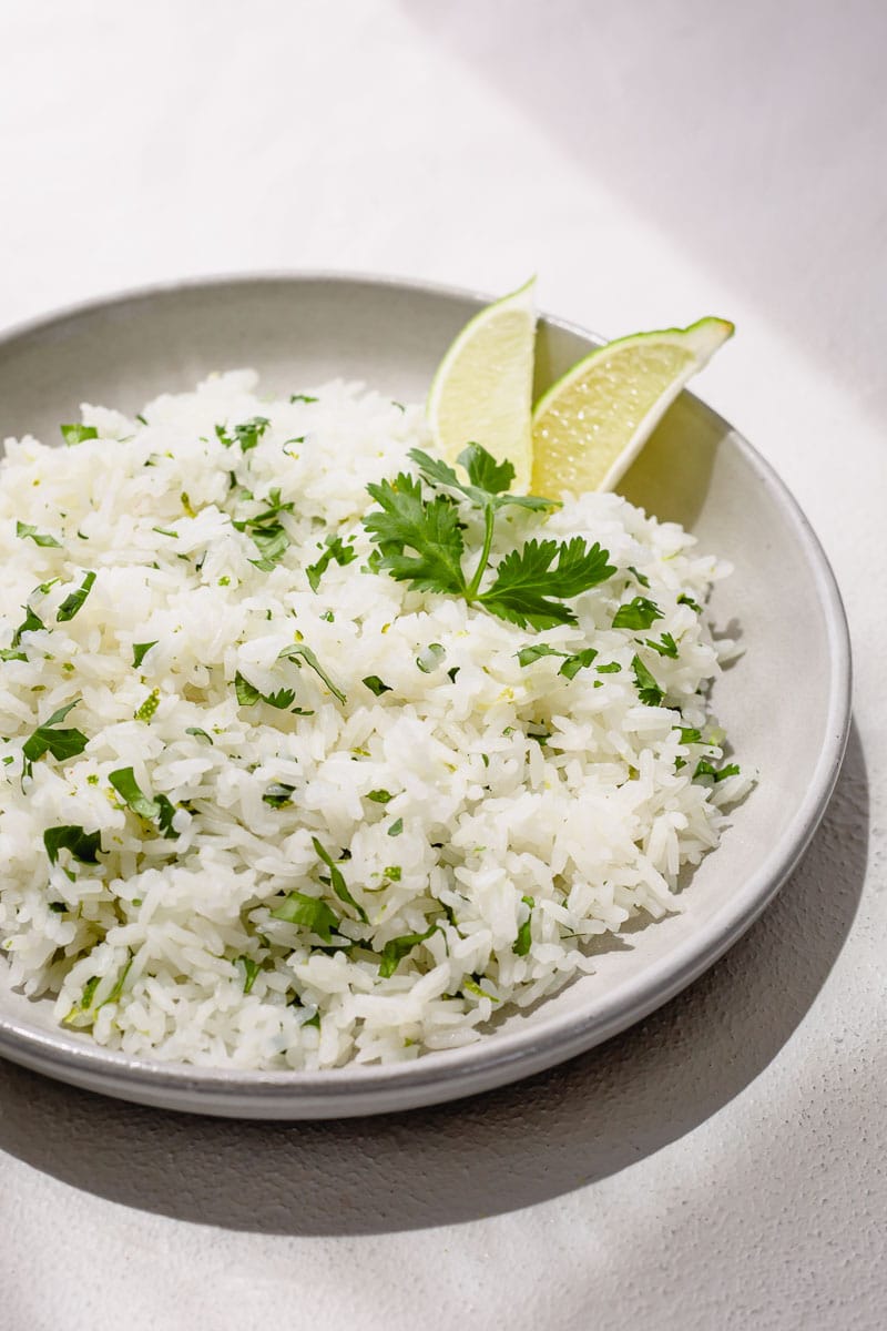 Try this flavorful Cilantro Lime Rice for a change. It's just as quick and easy as the plain rice, and super versatile! This zesty rice complements any Mexican and Asian dishes and pairs perfectly with any chicken, beef and pork!