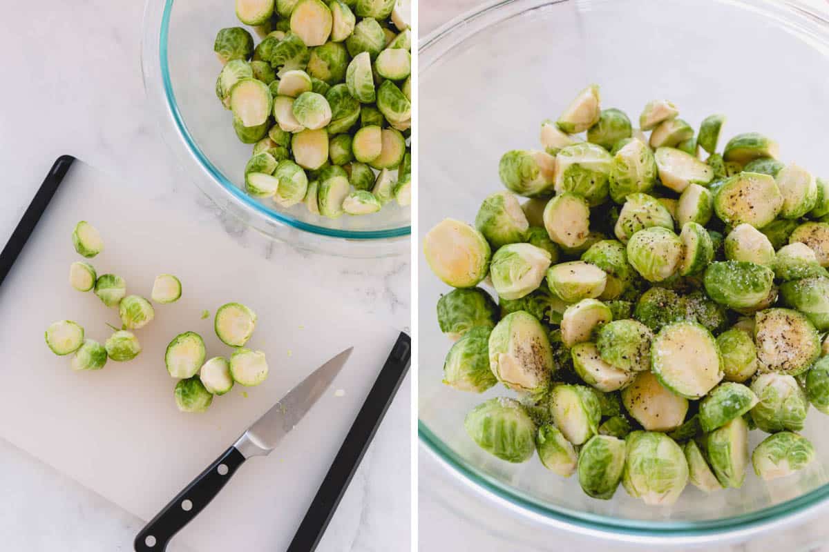 How to trim brussels sprouts.