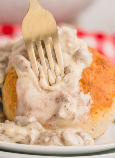 gravy on a biscuit.