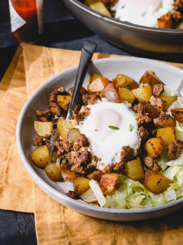 Ground Beef with Potatoes Hash